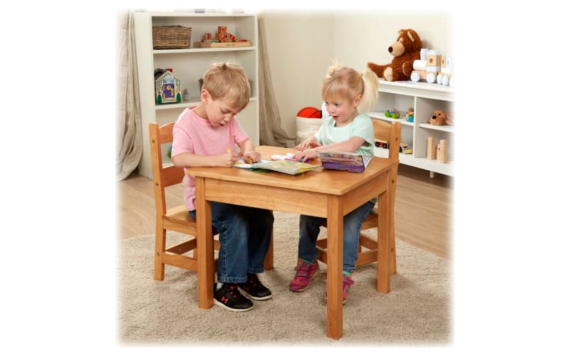 Melissa & doug solid wood table & chairs hotsell