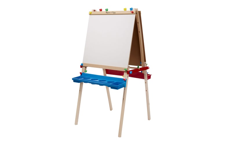 Melissa & Doug Deluxe Standing Art Easel - Dry-erase Board, Chalkboard,  Paper Roller : Target