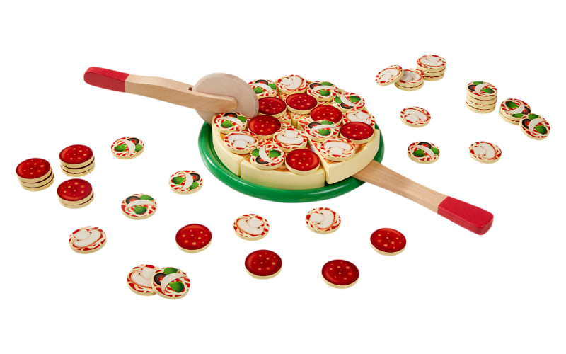 Melissa & Doug Pizza Party Wooden Play Food for Kids