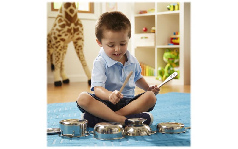 Melissa Doug Let s Play House Stainless Steel Pots Pans Play