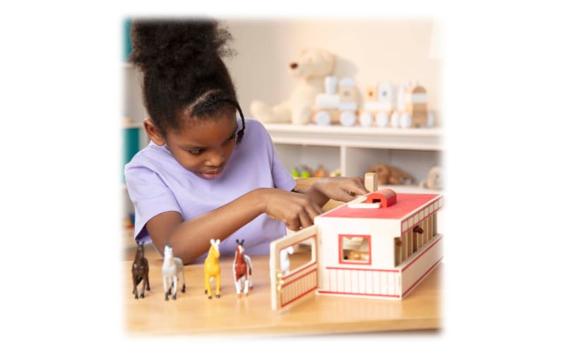 Melissa & store doug horse stable