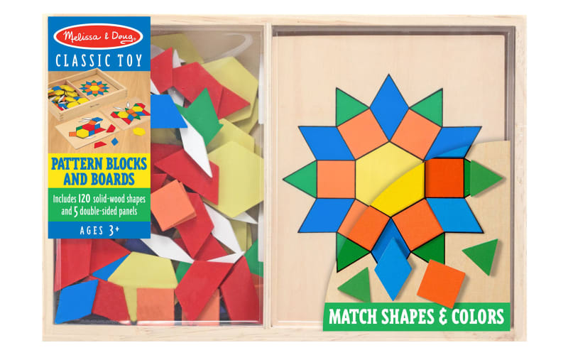 Melissa & doug pattern discount blocks and boards classic toy