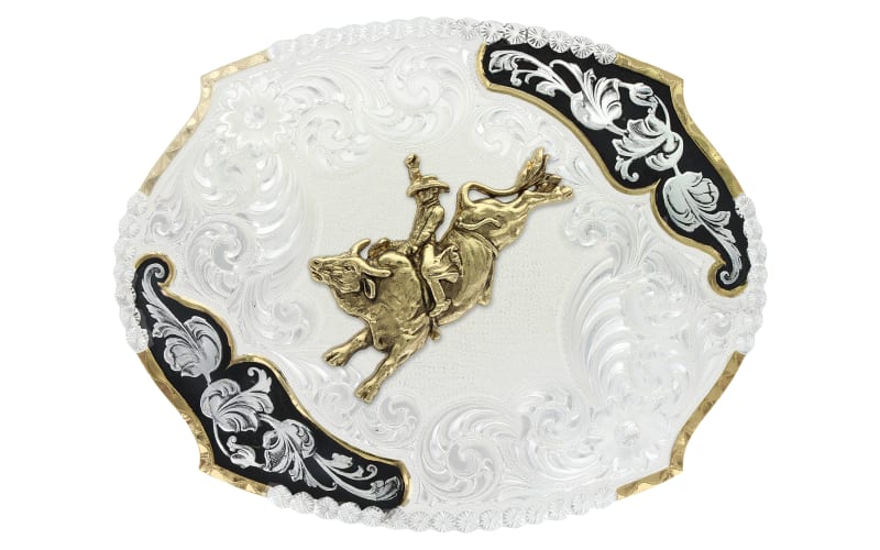 Montana Silversmiths Silver Belt Buckle Montana Silversmiths Grand Cowboy Buckle - Belts & Buckles  main image 2