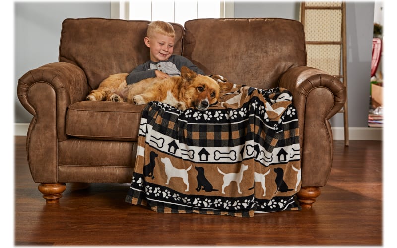 Throw blanket sales with dogs