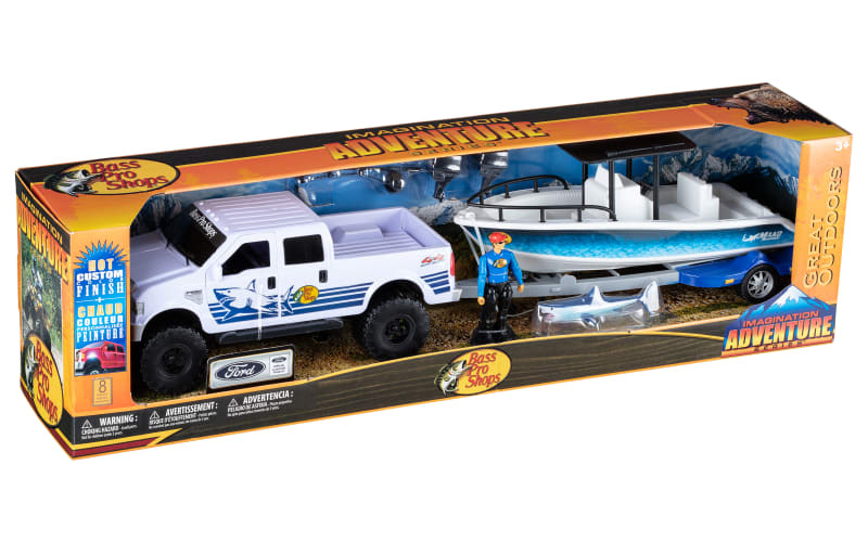 Bass Pro Shops Rubicon atv boat trailer Raptor Truck Kayak Dog Camping Kid  Toy
