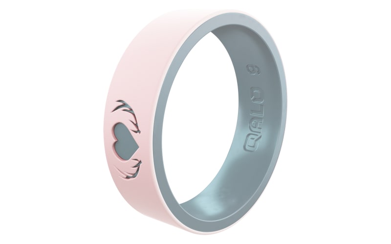 QALO Heart with Antlers Silicone Strata Ring for Ladies