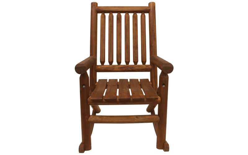 Leigh country amber clearance log porch rocker