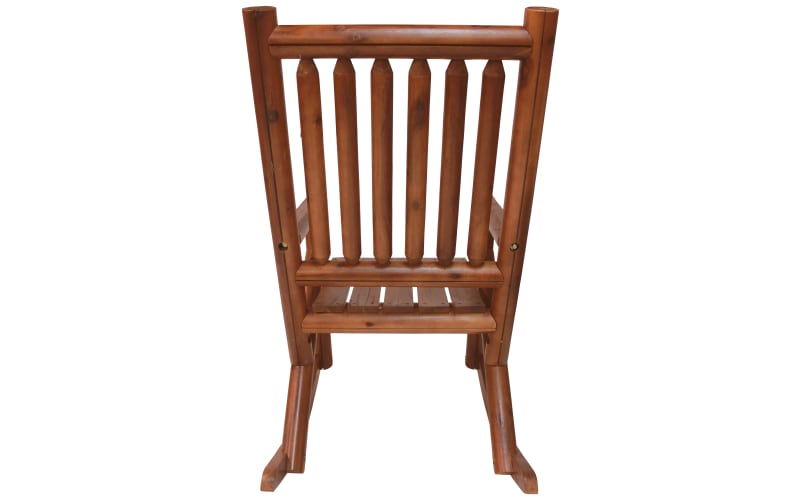 Leigh country amber shop log porch rocker