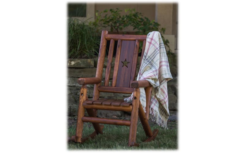 Amber log 2024 porch rocker