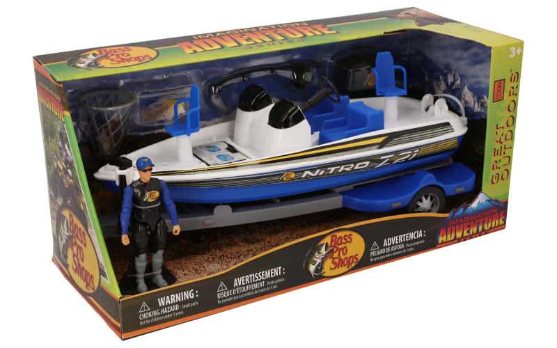 Accents, Bass Pro Shops 135 Fishing Boat Treehouse Kids Nitro Motor Model  Mancave Decor