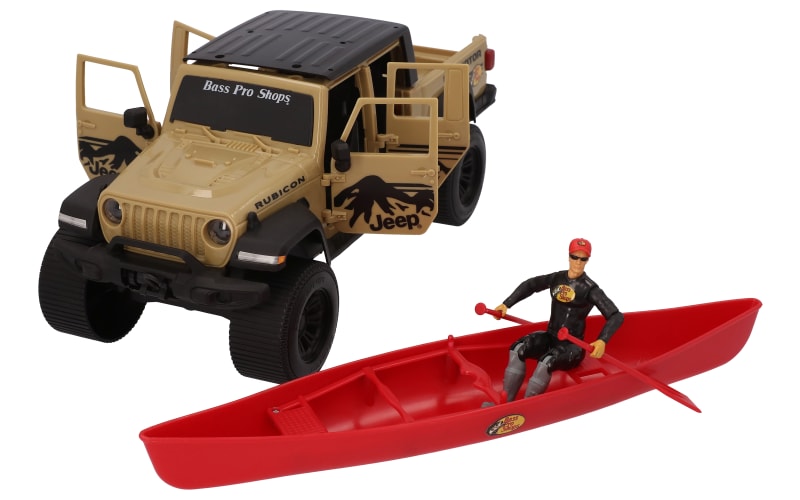 Bass Pro Shops Imagination Adventure Jeep Gladiator and Canoe Playset for Kids