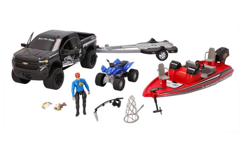 Toy truck and boat cheap combo
