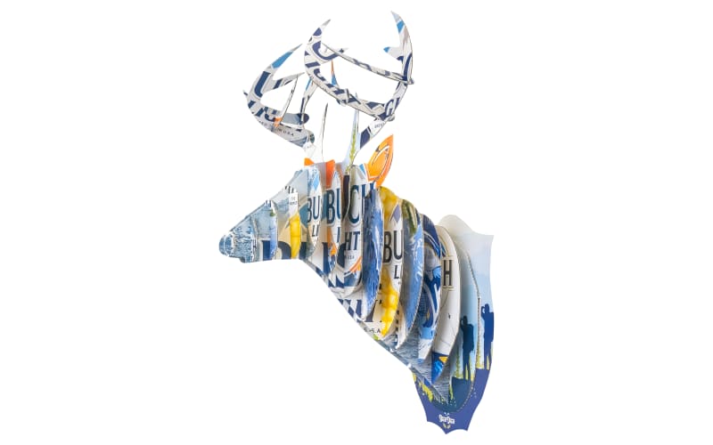 Beer Deer Busch Light Limited-Edition Cardboard Box Deer Head Artwork