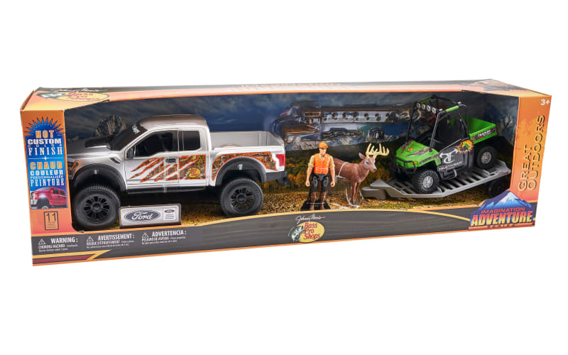 Bass Pro Shops Deluxe Licensed Ford Raptor TrueTimber Camo Adventure Truck  Playset for Kids