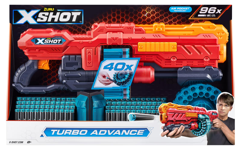 X-shot Turbo Fire Foam Dart Launcher Multicolor