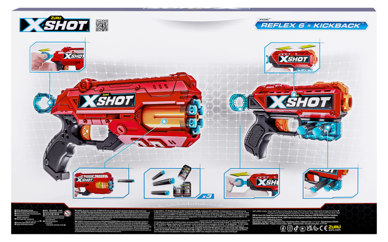 X-Shot Excel Combo Pack - Blaster Set - Red