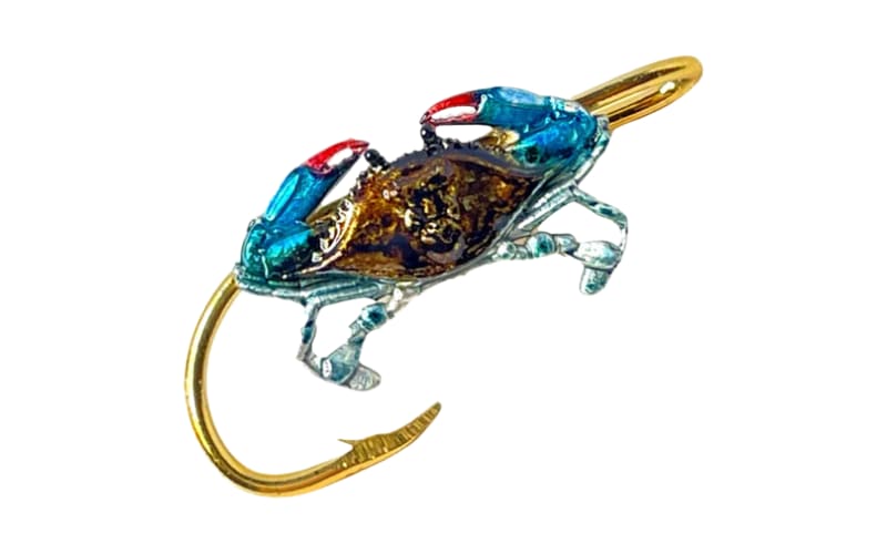 crab fishing hook Hookits Blue Crab Fishing Hook Hat Pin Clip