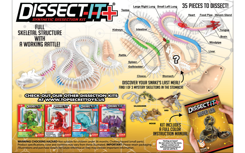 Top Secret Toys Dissect It+ Rattlesnake Super Lab | Bass Pro Shops
