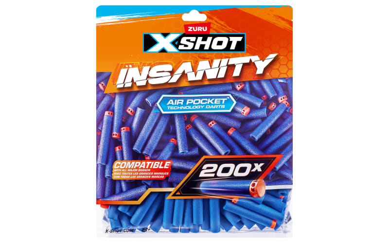 ZURU XSHOT インサニティ コンボパック Zuru X-Shot Insanity Dart Refill Pack | Bass Pro Shops