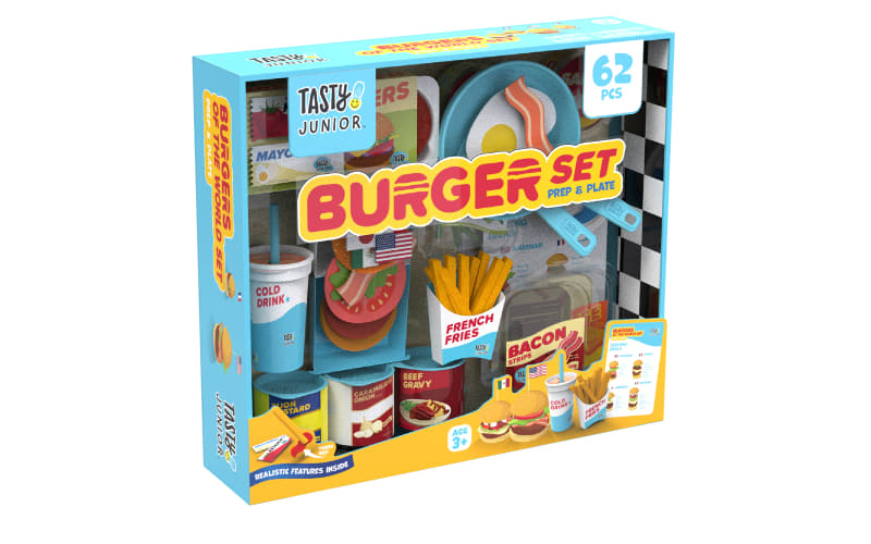 油彩『Burger Set』 Tasty Junior Burger Play Set | Cabela's