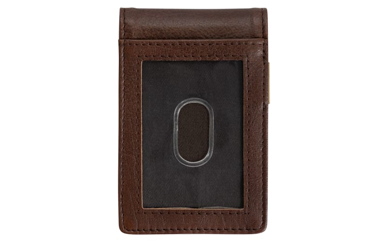 Redhead Deer Embossed Leather Front-Pocket Wallet with Money