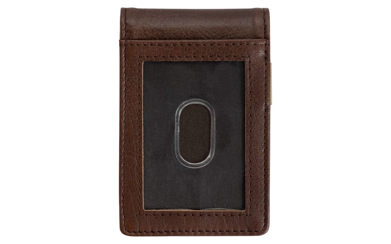 RedHead Deer Skull Embossed Leather Front-Pocket Bifold Wallet