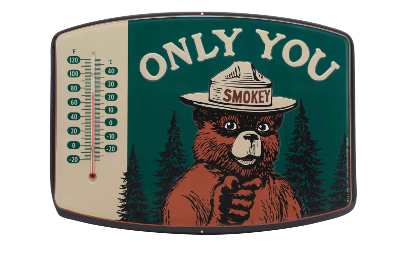 Open Road Brands Smokey Bear Only You Wall Thermometer | Mack's
