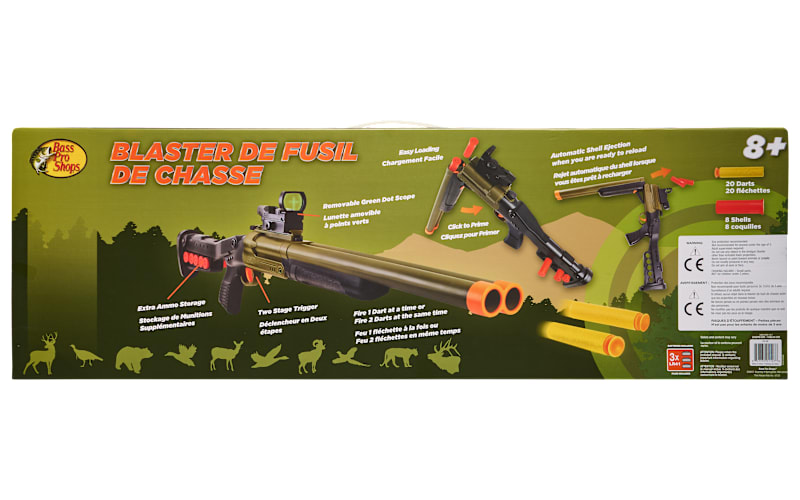 Bass Pro Shops Double-Barrel Toy Shotgun Dart Blaster | Mack's