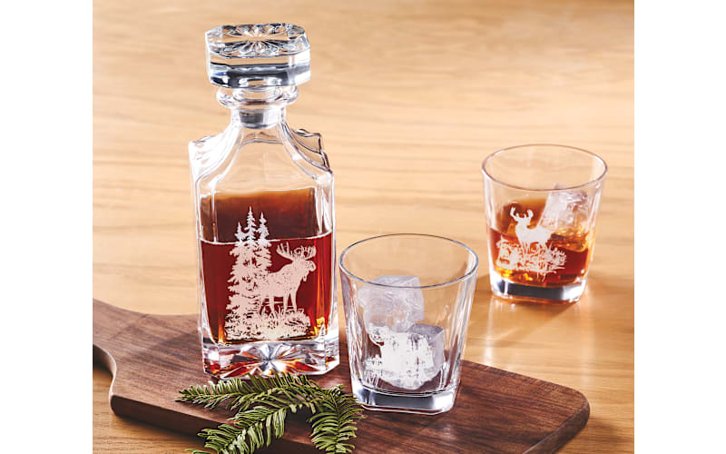 グラス・カップ・酒器 Pandalove Decanter & Tumblers Set. White River Home Whiskey Decanter and Glass Set | Bass Pro Shops