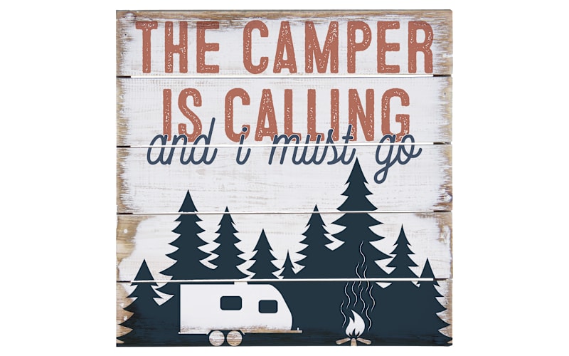 Feel Fan Fun Camping ポスター　サイン付　earthmix Sincere Surroundings The Camper is Calling Perfect Pallet Petite