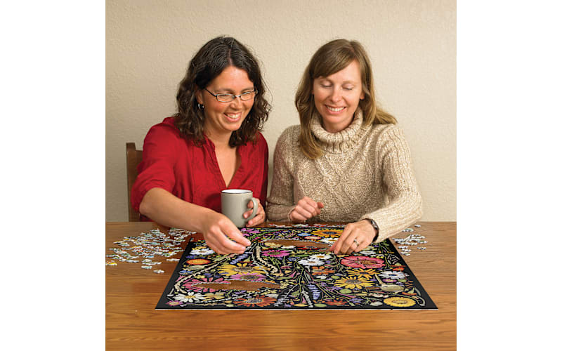 Cobble Hill Flower Press Happiness 1000-Piece Jigsaw Puzzle | Bass