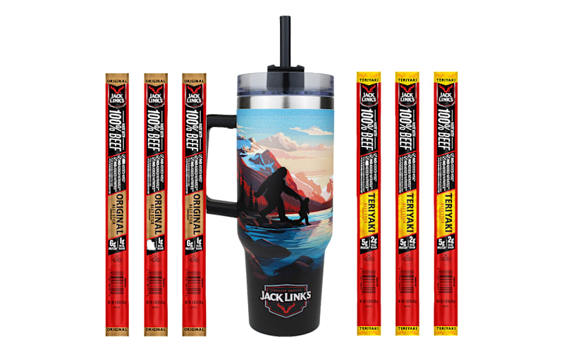 Jack Link's Big and Lil' Sasquatch Tumbler and Beef Sticks