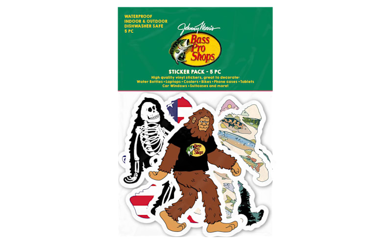Bass Pro Shops Bigfoot 5-Piece Sticker Pack | Bass Pro Shops