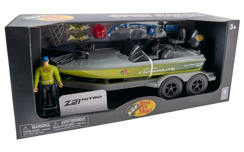 Bass Pro Shops Open Range Nitro Z-21 Boat Playset for Kids | Bass