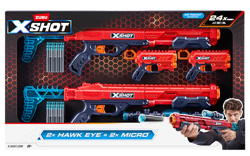 Zuru X-Shot Excel Hawk Eye and Micro Blaster Combo Pack | Bass Pro