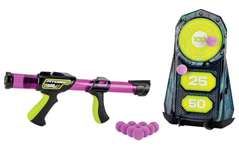 Zing Atomic Power Popper Foam Ball Shooter and Sticky Target