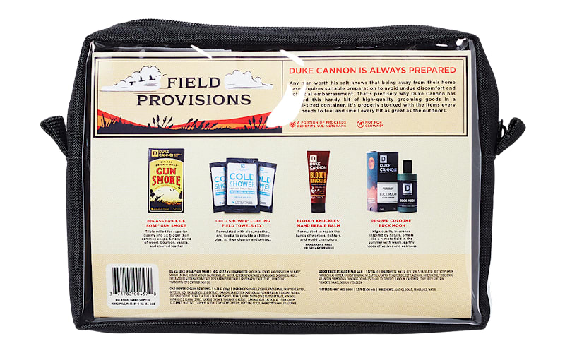 duke travel toiletries bag Duke Cannon Supply Co. Field Provisions Travel Kit