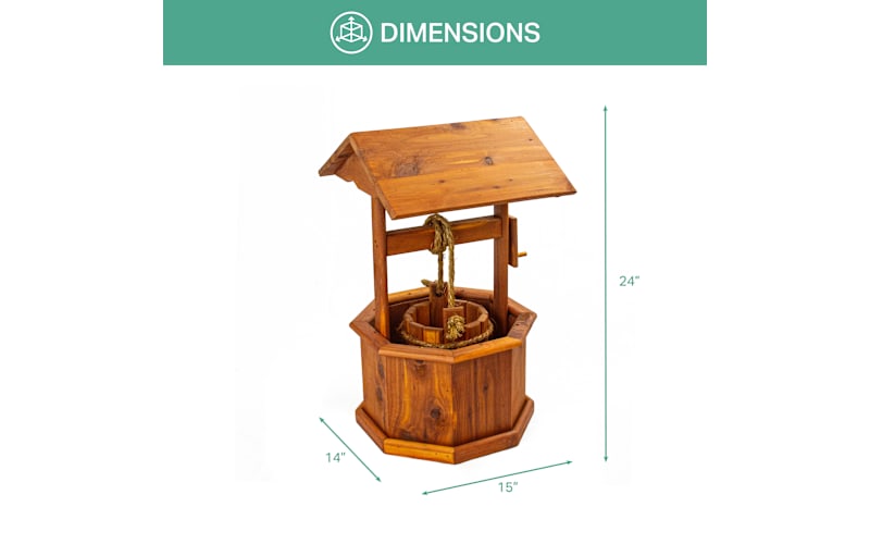 American Furniture Classics Small Eastern Cedar Wishing-Well