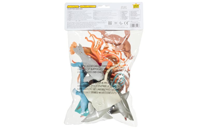 Wild Republic 21510 - Set 5 Statuine Sirena In Polibag - Giocattoli Da Bagno, Regalo Bambini, Altezza 11-14 Cm, Multicolore