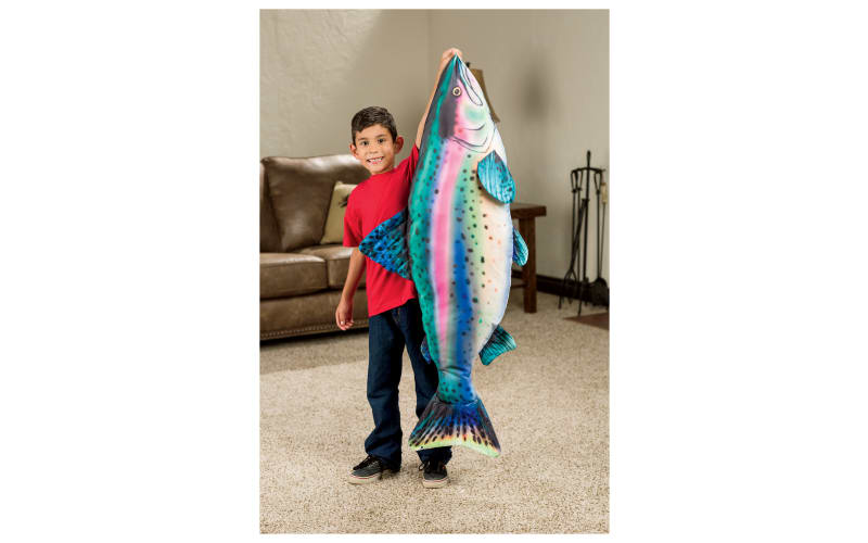 Giant Stuffed Fish Rainbow Trout - Pink
