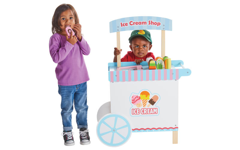 Bass Pro Shops Wooden Ice Cream Cart Set for Kids