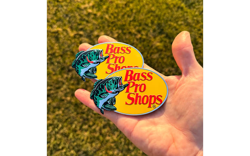 Bass Pro Shops Logo Metal Sticker | Mack's Prairie Wings