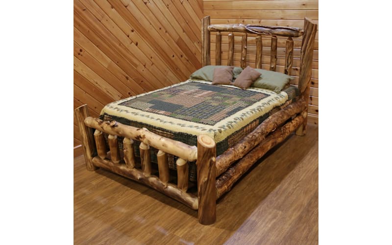 ベッドフレーム Double bed for sale-Excellent condition Log Cabin Rustics Cabin Cove Double Side Rail Bedframe | Bass Pro