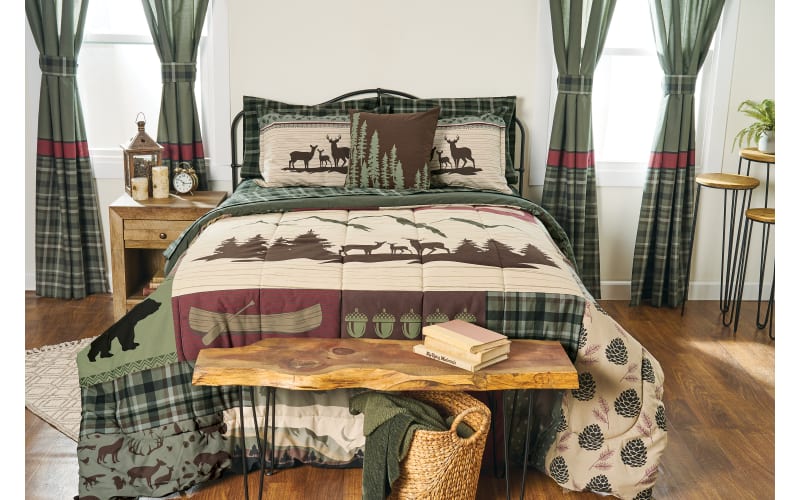 bass pro shops reel fish bedding sets Feelyou Kids Big Comforter Set Twin Size Pike Fish Set Boys Girls Fishing and Hunting Quilt Set Fisherman Fish Man Lake Bed Set : Home & Kitchen This bed White River Home King of
