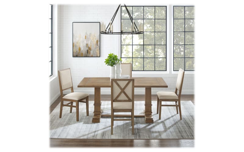 Crosley Joanna 5 Piece Dining Set with Upholstered Chairs Cabela s