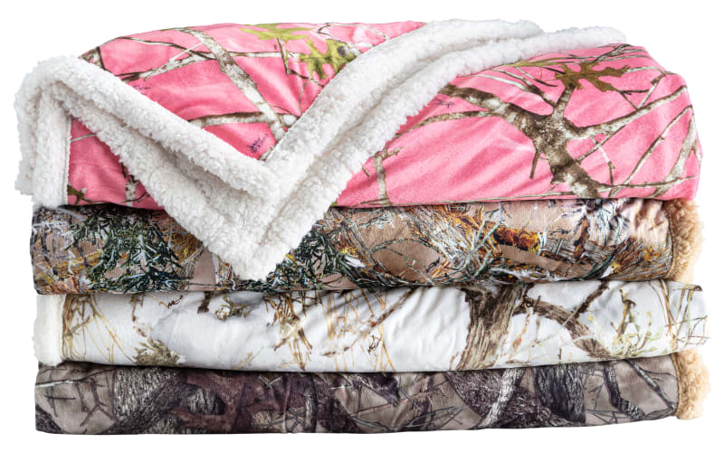 Pink Camouflage Blanket, Blanket