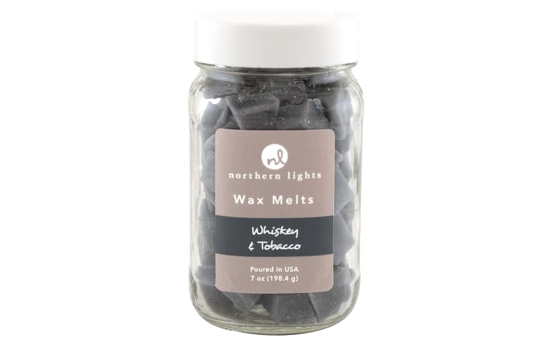 northern lights whiskey and tobacco candle 10 Oz. Lightsreg; Barrel Aged related snippet on the back Whiskey & Tobacco Scented By