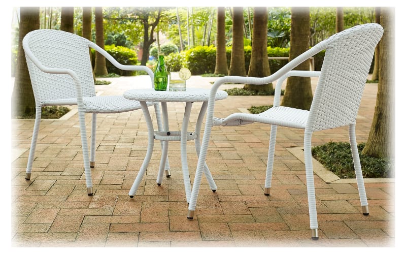 Crosley Palm Harbor 3 Piece Wicker Cafe Seating Set Bass Pro Shops