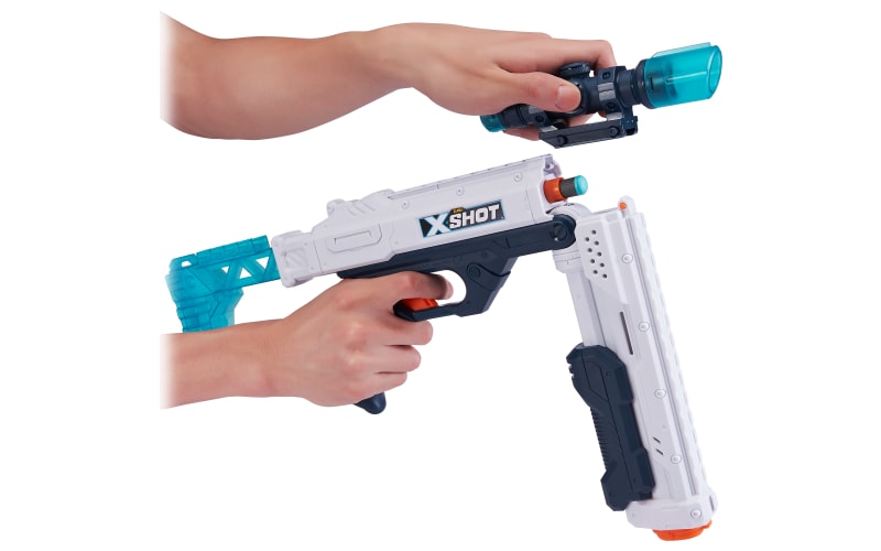 X-Shot Excel Fury 4 Foam Dart Blaster Gun (8 Darts) by ZURU 