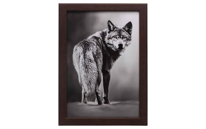 Open Road Brands Wolf Silent Strength Framed Wall Art | Cabela's